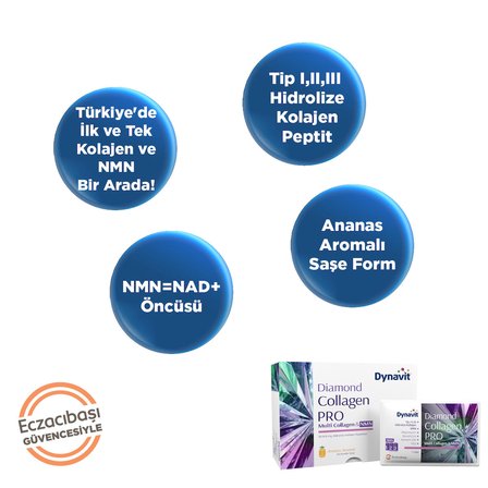 Dynavit Diamond NMN Collagen Pro 30 Saşe
