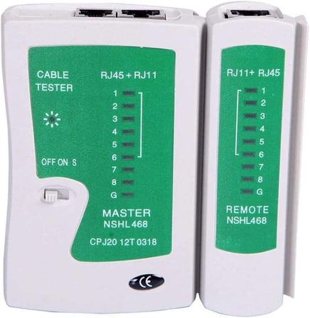 Al-4523 Rj11 Rj45 Cat5 Network Kablo Tester Test Kontrol Bağlantı Cihazı LEDli