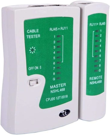 Al-4523 Rj11 Rj45 Cat5 Network Kablo Tester Test Kontrol Bağlantı Cihazı LEDli