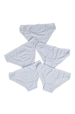 Kadın Külot 5 li Paket Likralı BEYAZ