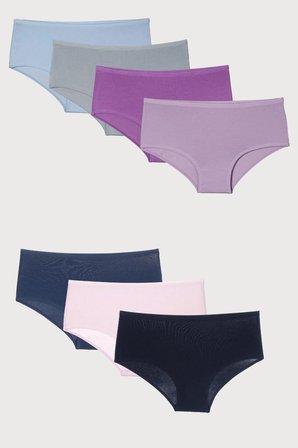 Kadın Külot Yuksek Bel 7 li Paket Likralı INDIGO