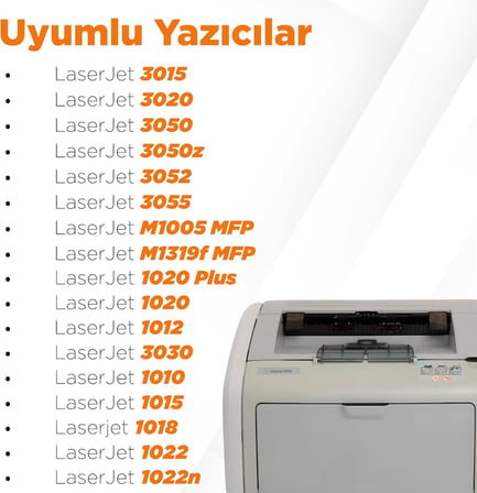 12A Q2612A / LaserJet 1020 Hp Uyumlu Muadil Toner