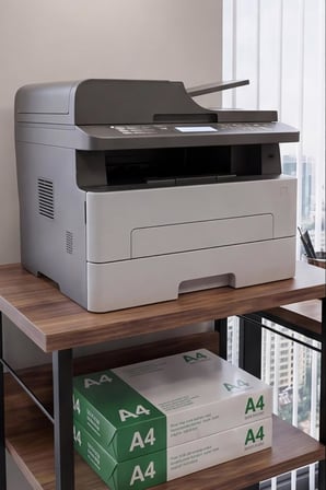 Yazıcı Sehpası 3 Katlı Çok Amaçlı Raf Metal Ayaklı Printer Stand Ofis Ev Düzenleyici Kahverengi