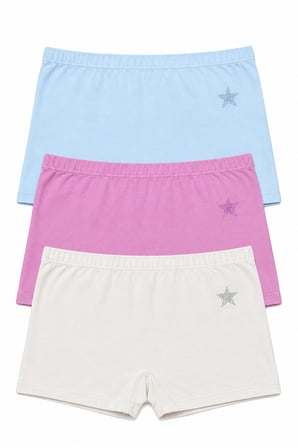 Kadın Boxer 3 Lü Paket Likralı Pamuklu
