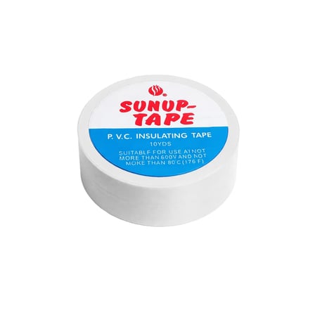 Sunup SN-27924 Beyaz 0.13X18mm İzole PVC Elektrik Yalıtım Bant (5'Li Paket)