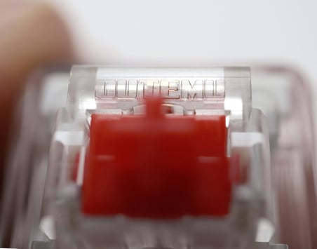 Outemu Blue Ve Red Mavi Ve Kırmızı Mekanik Switch Tuş Stres Atma Buton Test Anahtarlık Keycap
