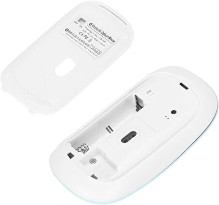 TCL Tab 10 FHD 10.1" Uyumlu Kablosuz Bluetooth Pilli Optik Mouse - Mavi