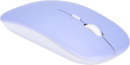 TCL NXTPAPER 10S 10.1" Uyumlu Kablosuz Bluetooth Pilli Optik Mouse - Mor