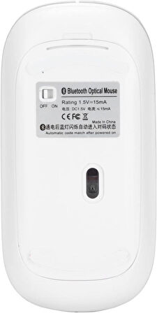 Hometech Alfa 8 MRC 8" Uyumlu Kablosuz Bluetooth Pilli Optik Mouse - Mor