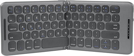 Concord Range HS 7" Uyumlu Kablosuz Bluetooth Şarj Edilebilir Katlanabilir Taşınabilir Klavye