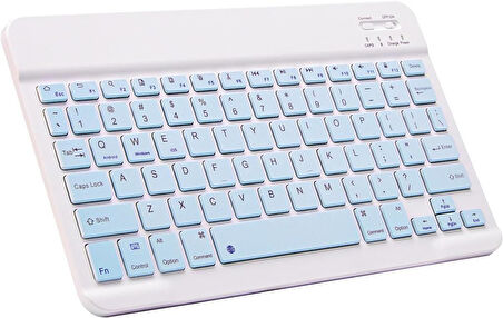 Technopc Ultrapad UP07.S21GA 7" Uyumlu Kablosuz Bluetooth Şarj Edilebilir Klavye - Mavi