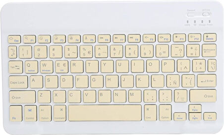 Wenn Ultra TK-E156A 15.6" Uyumlu Kablosuz Bluetooth Şarj Edilebilir Klavye - Sarı