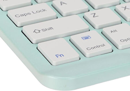 Vorcom S8 Classic 8" Uyumlu Kablosuz Bluetooth Şarjlı Türkçe Q Klavye Mouse Seti - Yeşil