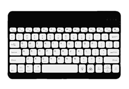 Apple iPad Mini 6 2021 6. Nesil 8.3" Uyumlu Kablosuz Bluetooth Şarj Edlebilir Türkçe Q Klavye - Siyah