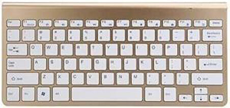 Technopc Ultrapad UP07.S21GA 7" Uyumlu Kablosuz Wireless Pilli Türkçe Q Klavye - Altın