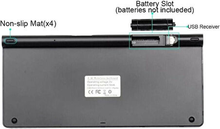 Apple iPad Pro 4. Nesil 12.9" Uyumlu Kablosuz Wireless Pilli Türkçe Q Klavye - Siyah