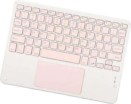 Lenovo Tab M10 Plus ZA5T0312TR 10.3" Uyumlu Kablosuz Bluetooth Dahili Bataryalı Şarjlı TouchPad'li Türkçe Q Klavye - Pembe