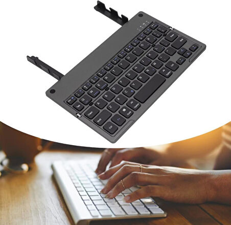 Redway 10 Lite 10.1" Uyumlu Kablosuz Bluetooth Şarjlı Kendinden Standlı Katlanır Klavye