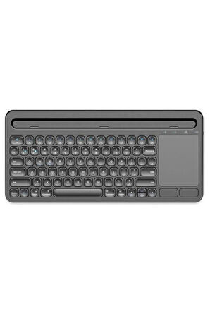 Honor Pad 8 12" Uyumlu Kablosuz Bluetooth Şarjlı Büyük Boy Standlı TouchPad'li Klavye