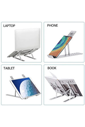 Technopc Ultrapad UP07.S21GA 7" Alüminyum 6 Kademeli Masaüstü Tablet ve Telefon Tutucu Standı