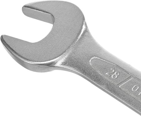 Izeltaş Çatal Iki Ağız Anahtar Kısa Boy, Krom, 14 X 15 mm