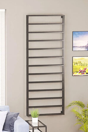 Duvara Monte 13 Katlı Şarap Rafı Metal Şaraplık