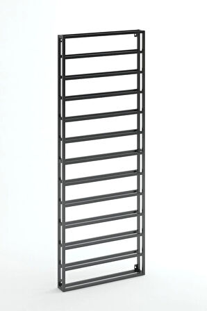 Duvara Monte 10 Katlı Şarap Rafı Metal Şaraplık