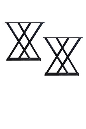 Sehpa Ayağı Masif Ahşap Kütük Orta Sehpa Ayakları Metal Ayak