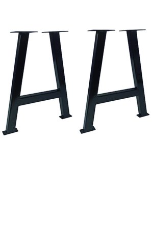 Metal Ayak Ahşap Kütük Masif Orta Zigon Sehpa Bank Bench Ayağı Profil Ayaklar