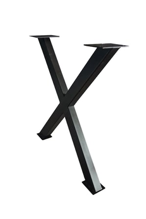 Metal Sehpa Ayağı Masif Ahşap Kütük Orta Sehpa Ayakları Metal X Ayak