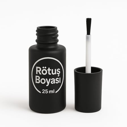 Piano BLACK Parlak Siyah Rötuş boyası Fırçalı Set 25ml