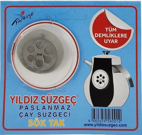 BBS HOME 10 Adet Paslanmaz Çay Süzgeci – Tüm Demliklere Uyumlu Sök Tak Demlik Süzgeci | Paslanmaz Çelik Çay Filtresi
