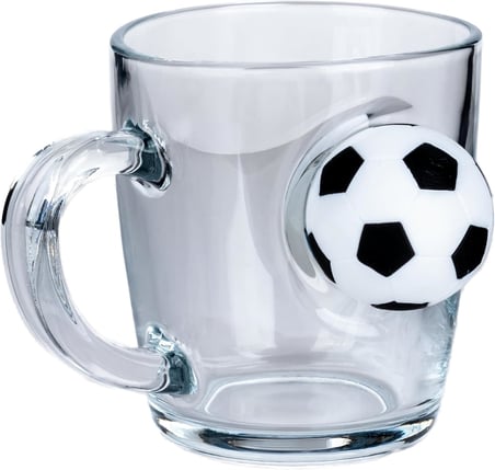 Futbol Toplu Özel Çay Kahve Bardağı Fincan Kupa 340 cc (Fincan)