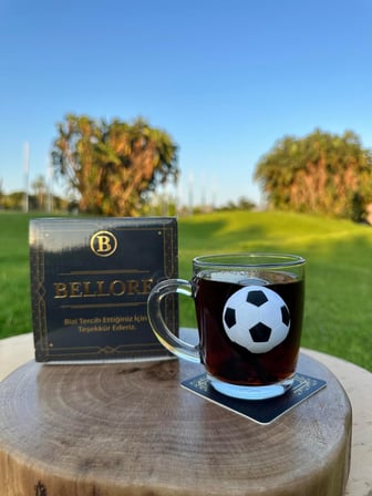 Futbol Toplu Özel Çay Kahve Bardağı Fincan Kupa 340 cc (Fincan)