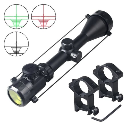 3-9x50 Zoomlu Keskin Nişancı  Dürbünü Kırmızı, yeşil Işık  çelik Gövde