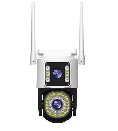 4MP Yoosee Çift Lens IP Kamera - WIFI Açık Otomatik İzleme, Su Geçirmez Kablosuz Güvenlik Ev Kamerası, Renkli Gece Görüş