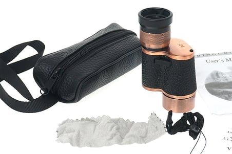 6x24  Baıgısh, Askeri Tarzi Pirinç Ve Deri Kaplamalı, Deri çantalı Monocular Dürbün Princ