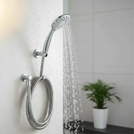 Yağmur Damlama Sistemli Banyo Duş Başlığı Armatürü Fiskiyesi