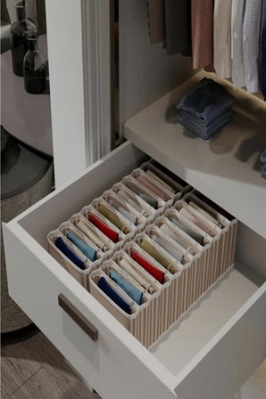 11 Bölmeli Dolap ve Çekmece Içi Düzenleyici Akordiyon Organizer M-00500 (6 Adet)