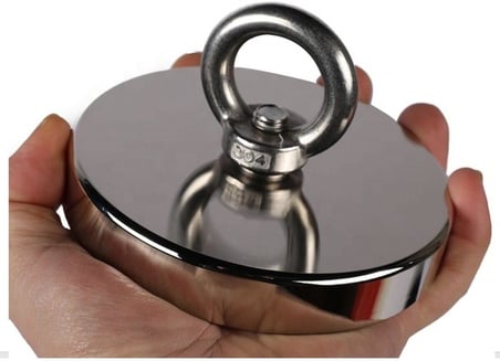 Dünya Magnet 80 Mm Çapında Dev Neodyum Pot Mıknatıs Fishing Magnet Kanca Kurtarma Mıknatısı