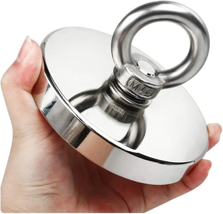 Dünya Magnet 80 Mm Çapında Dev Neodyum Pot Mıknatıs Fishing Magnet Kanca Kurtarma Mıknatısı