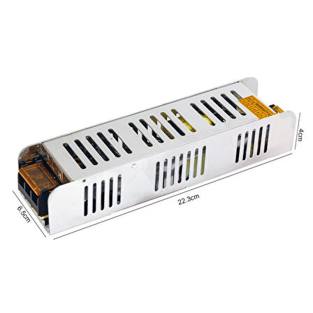 UNİVERSAL UN-1008 Metal Kasa Adaptör Slim 12 Volt 30 Amper