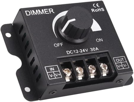 DC 12V 24V 30A Led Sürücü Dimmer 360W 720W Voltaj Ayarlı Ampul