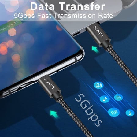 Solid 100W 5A Type C to Type C Hızlı Şarj ve Data Kablosu Halat Örgülü Space Gray MBT (50 cm)