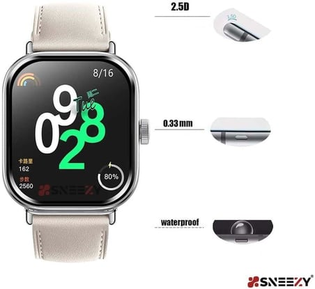 Redmi Watch 4 Uyumlu Polymer Temperli Nano 0.5 mm Watch Ekran Koruyucu