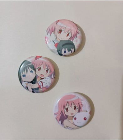 Madoka Magica Anime Buton Rozet 37Mm 3 Adet, TYBNLDCH0KT0F3S215