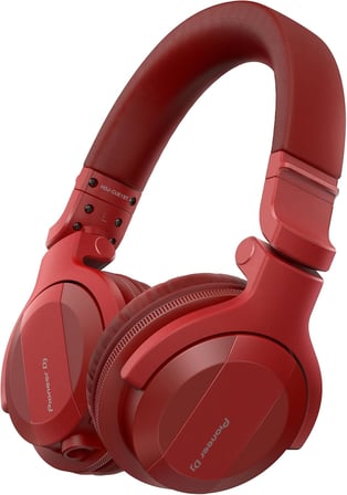 Pioneer DJ HDJ-CUE1BT-R, Bluetooth özellikli DJ kulaklık, kırmızı