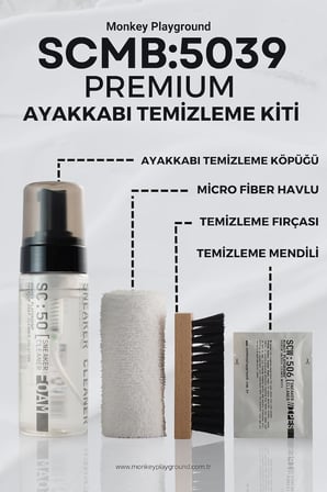 Premium Ayakkabı Temizle Seti: Ayakkabı Temizleme Köpüğü, Ayakkabı Temizleme Fırçası, Mikrofiber Bez,Ayakkabı Temizleme temizleyici mendil içeren Ayakkabı Temizlik Seti