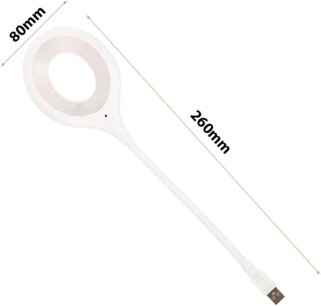 Portatif Akrobatik 20 SMD Ledli USB Gece Kitap Okuma Çalışma Lambası (Powerbank Uyumlu)