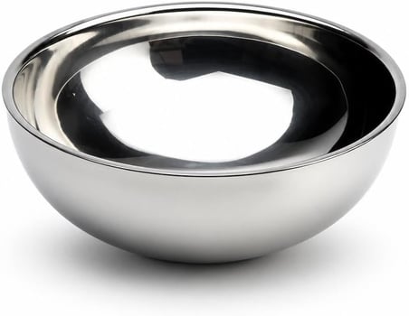 Paslanmaz Çelik Çift Katmanlı Çerez Kasesi 10’lu Set 11,5 cm Isı Yalıtımlı Çelik Kase Kahvaltılık Çorba Çerez Meyve Yoğurt Servis Kasesi Kaymaz Dayanıklı Metal Mutfak Kasesi